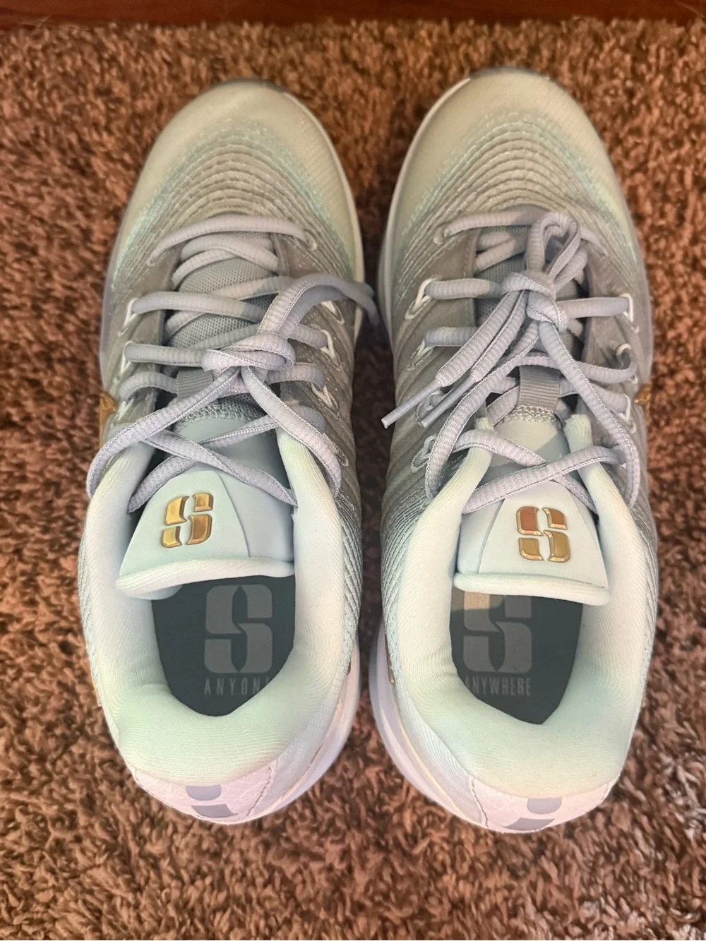 Nike Women's Size 8 Sabrina 3 Blueprint Light Blue Athletic Sneakers